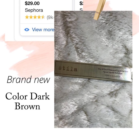 🆕 Liquid Eyeliner Dark Brown Stila - Picture 2 of 2